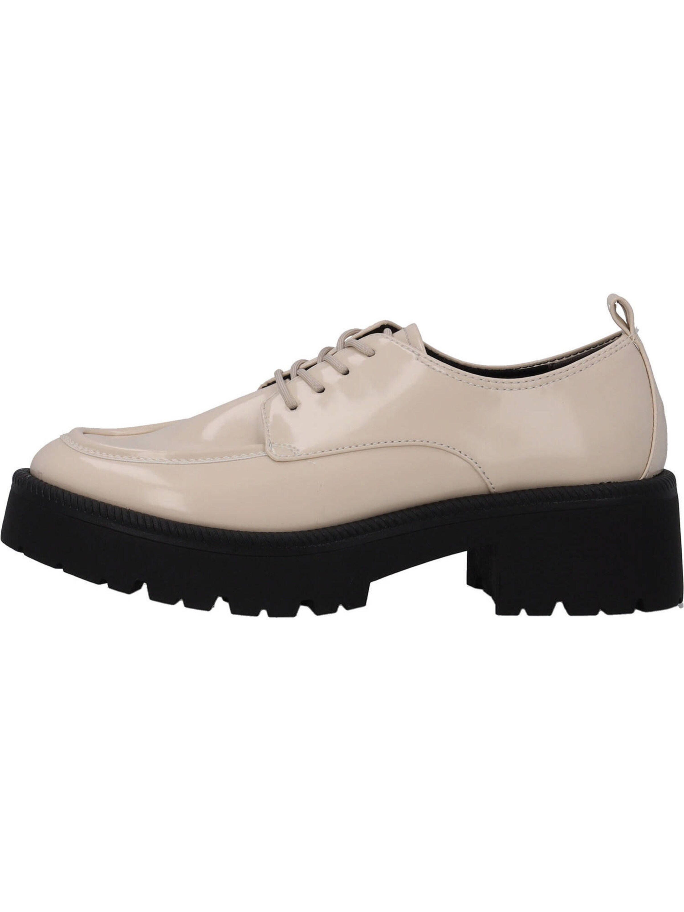Tamaris Lace-Up Shoes in White: front