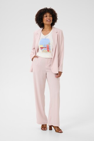 Cream Wide leg Broek 'Cocamia' in Roze