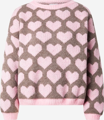 Hailys Neulepaita 'Lo44vely' värissä vaaleanpunainen: etupuoli
