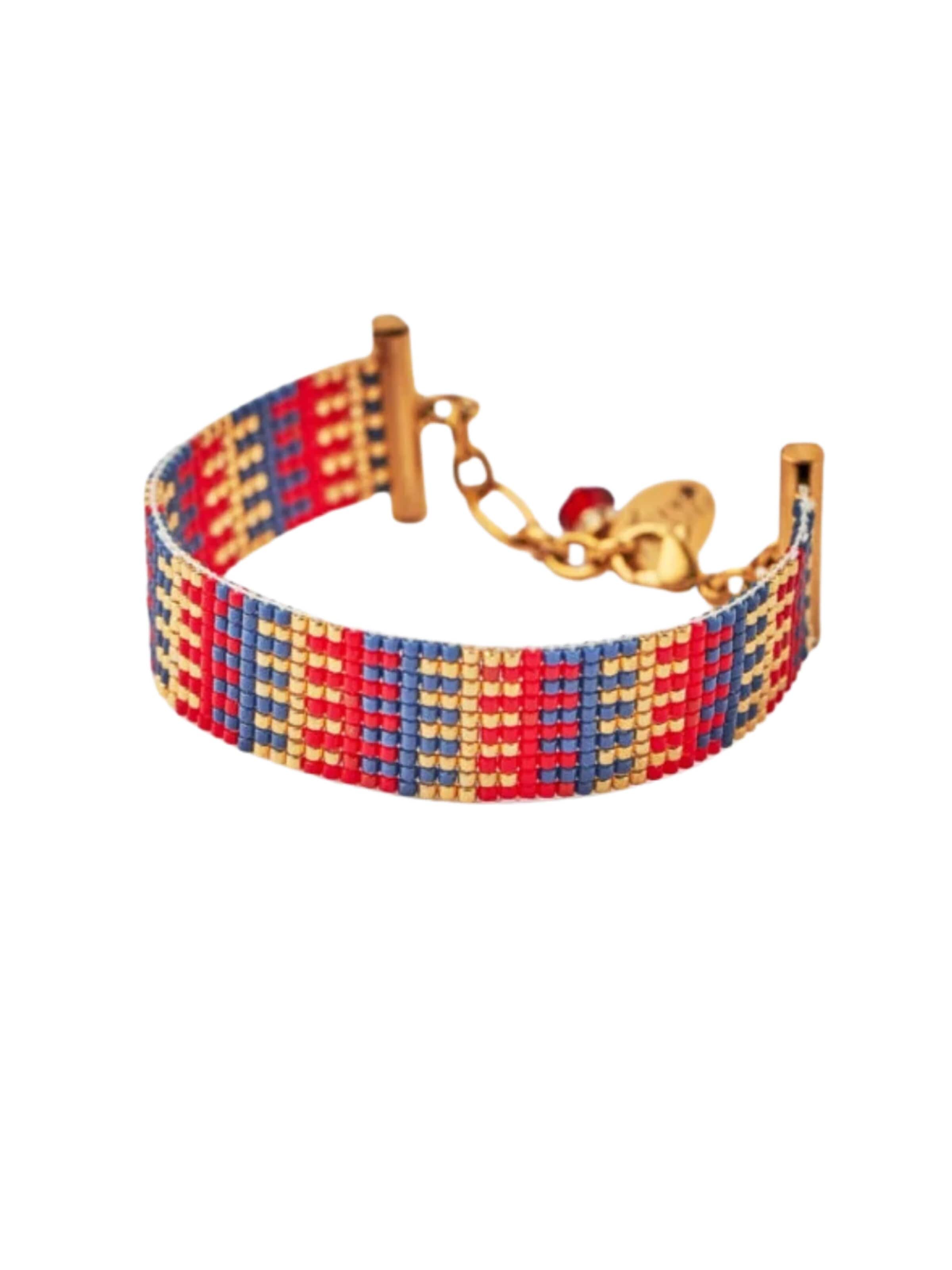 THE GEM STORIES JEWELRY Βραχιόλι 'Sunset Stripes Bracelet' σε ανάμεικτα χρώματα: μπροστά