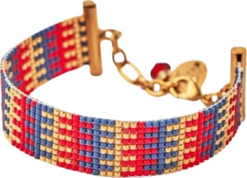 THE GEM STORIES JEWELRY Rannekoru 'Sunset Stripes Bracelet' värissä monivärinen: etupuoli