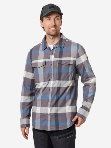 SWEDEMOUNT Regular fit Traditional button up shirt 'Nordkap' in Grey