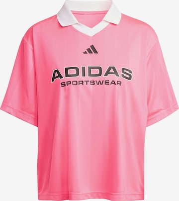 rozā ADIDAS SPORTSWEAR Sporta krekls 'TIRO': no priekšpuses