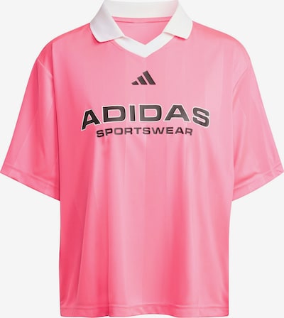 Sportiniai marškinėliai 'TIRO' iš ADIDAS SPORTSWEAR, spalva – šviesiai rožinė / juoda / balta, Prekių apžvalga