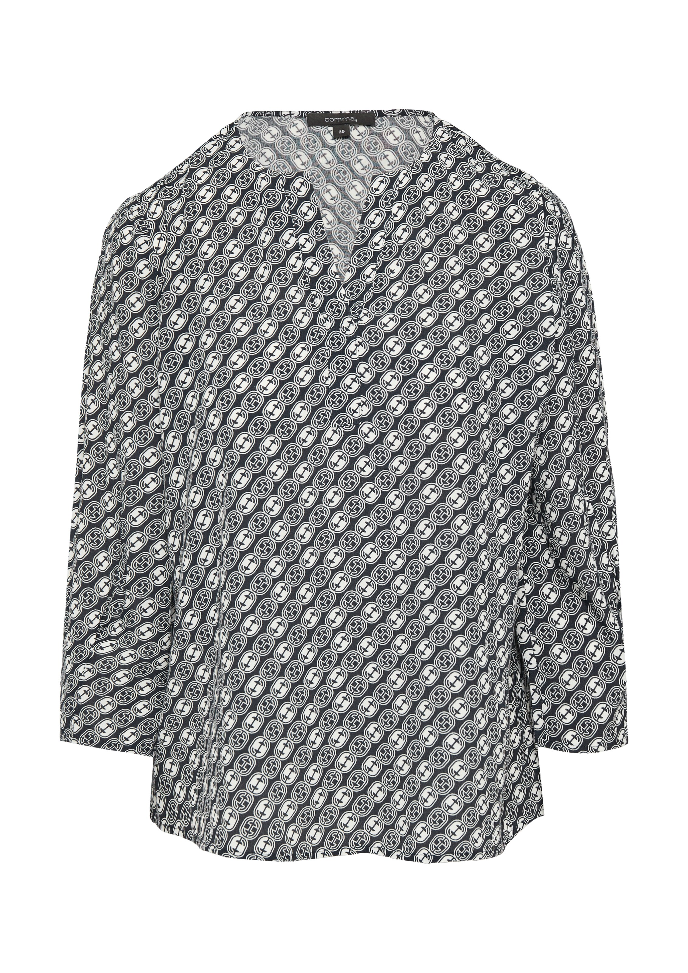 COMMA Bluse in Blau: Vorderseite