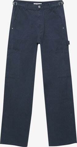 Pull&Bear Loosefit Broek in Blauw: voorkant