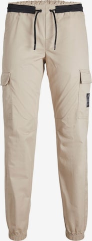 Pantalon Jack & Jones Junior en beige : devant