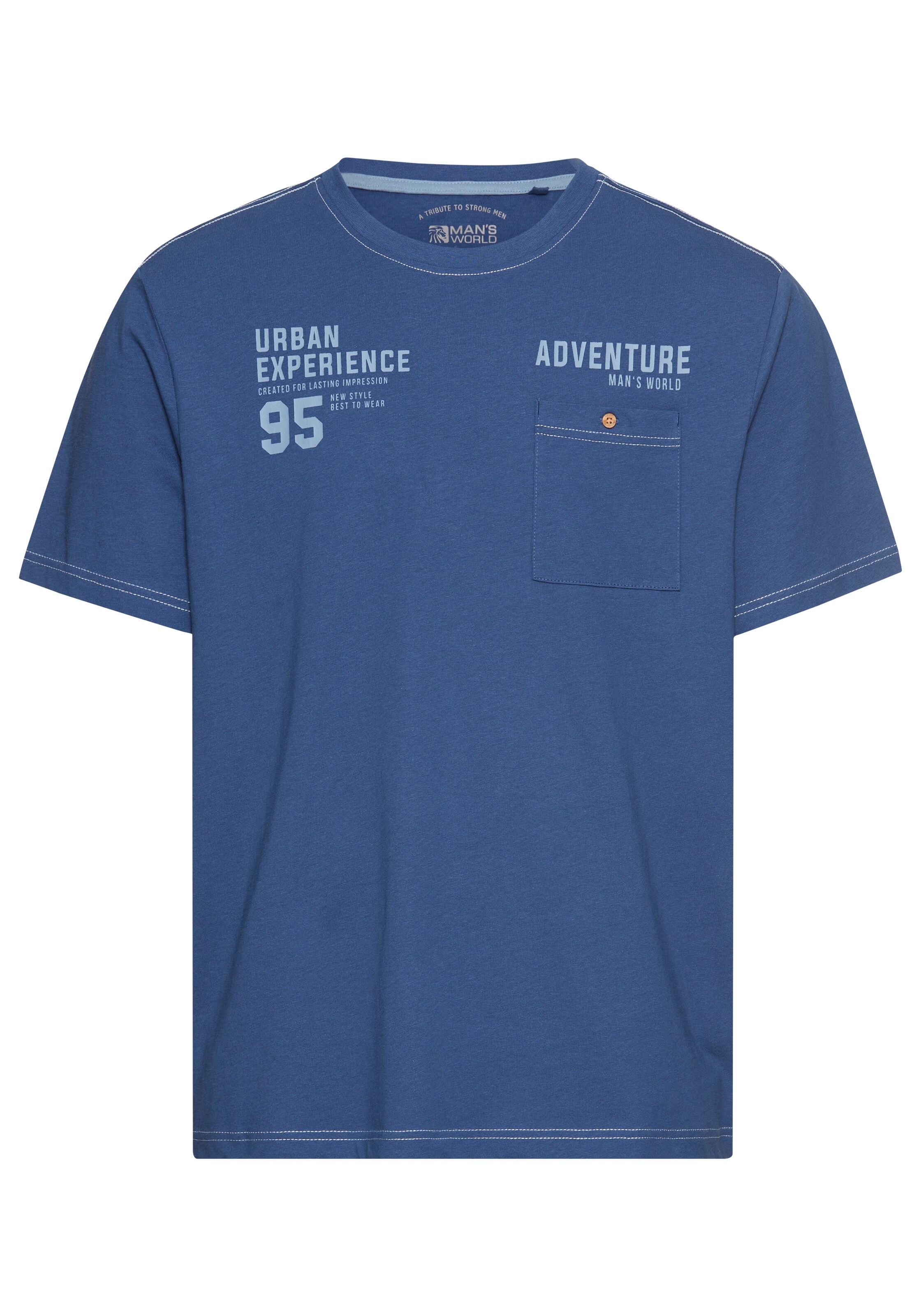 Man's World Shirt in Blue: front