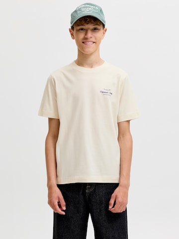 Jack & Jones Junior Футболка 'JORNORREBRO' в Белый: спереди