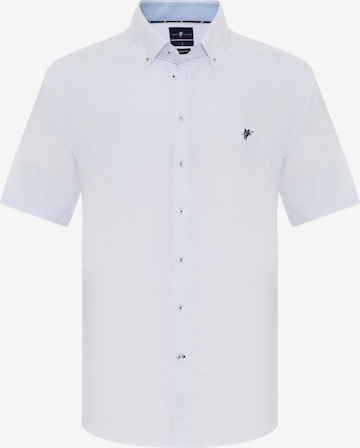 DENIM CULTURE Regular fit Риза 'FABRIZIO' в бяло: отпред