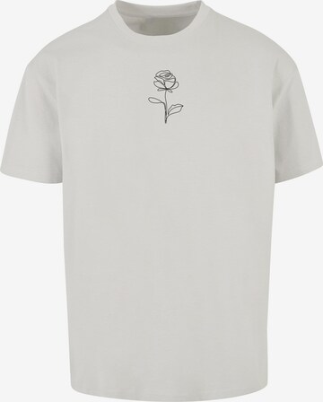 Maglietta 'Rose' di Merchcode in grigio: frontale
