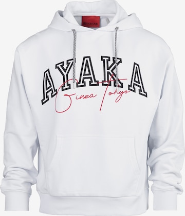 AYAKA GINZA TOKYO Sweatshirt 'HADAKA' in Wit: voorkant