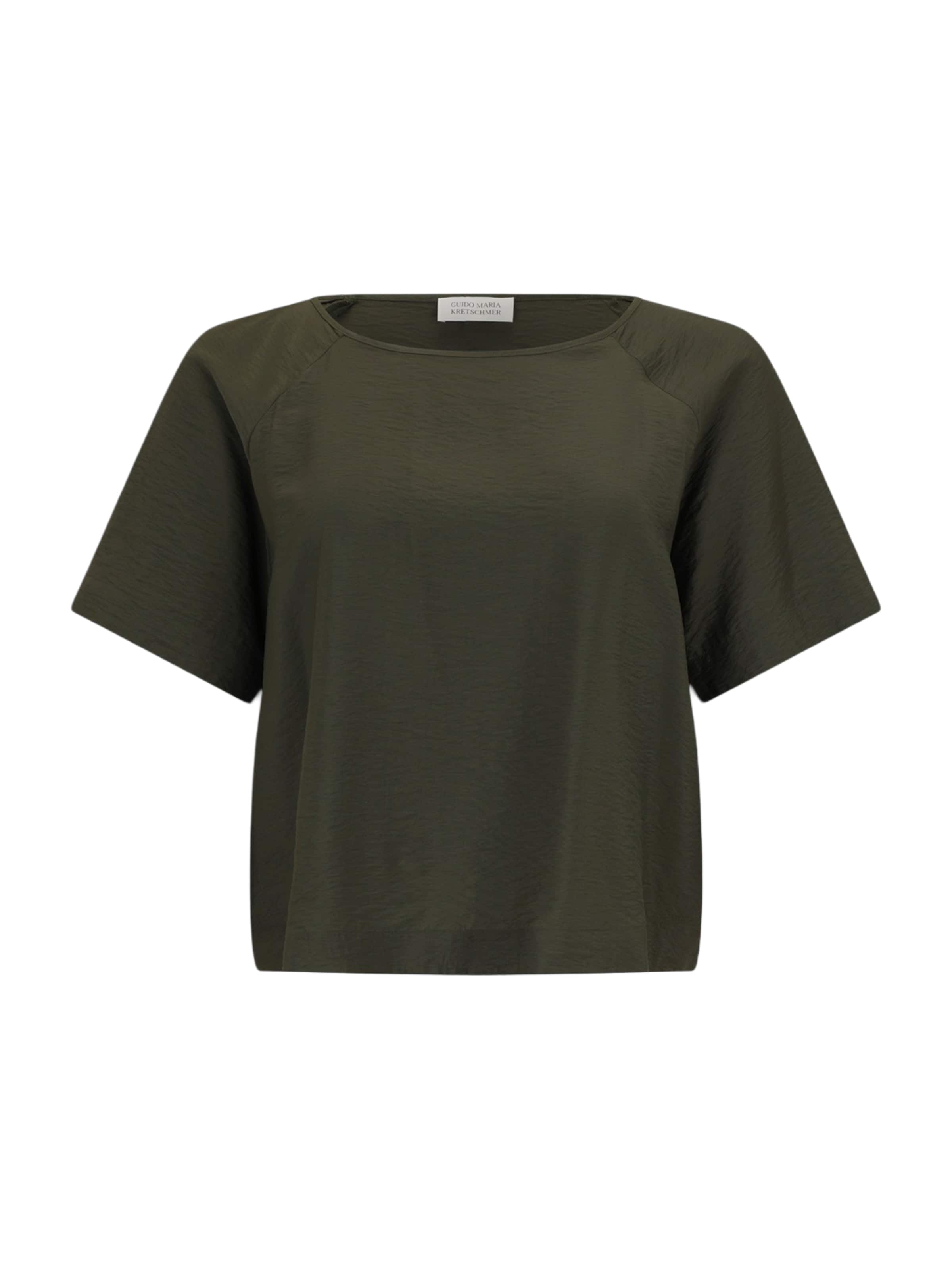 Guido Maria Kretschmer Curvy Μπλούζα 'Marou' σε πράσινο: μπροστά