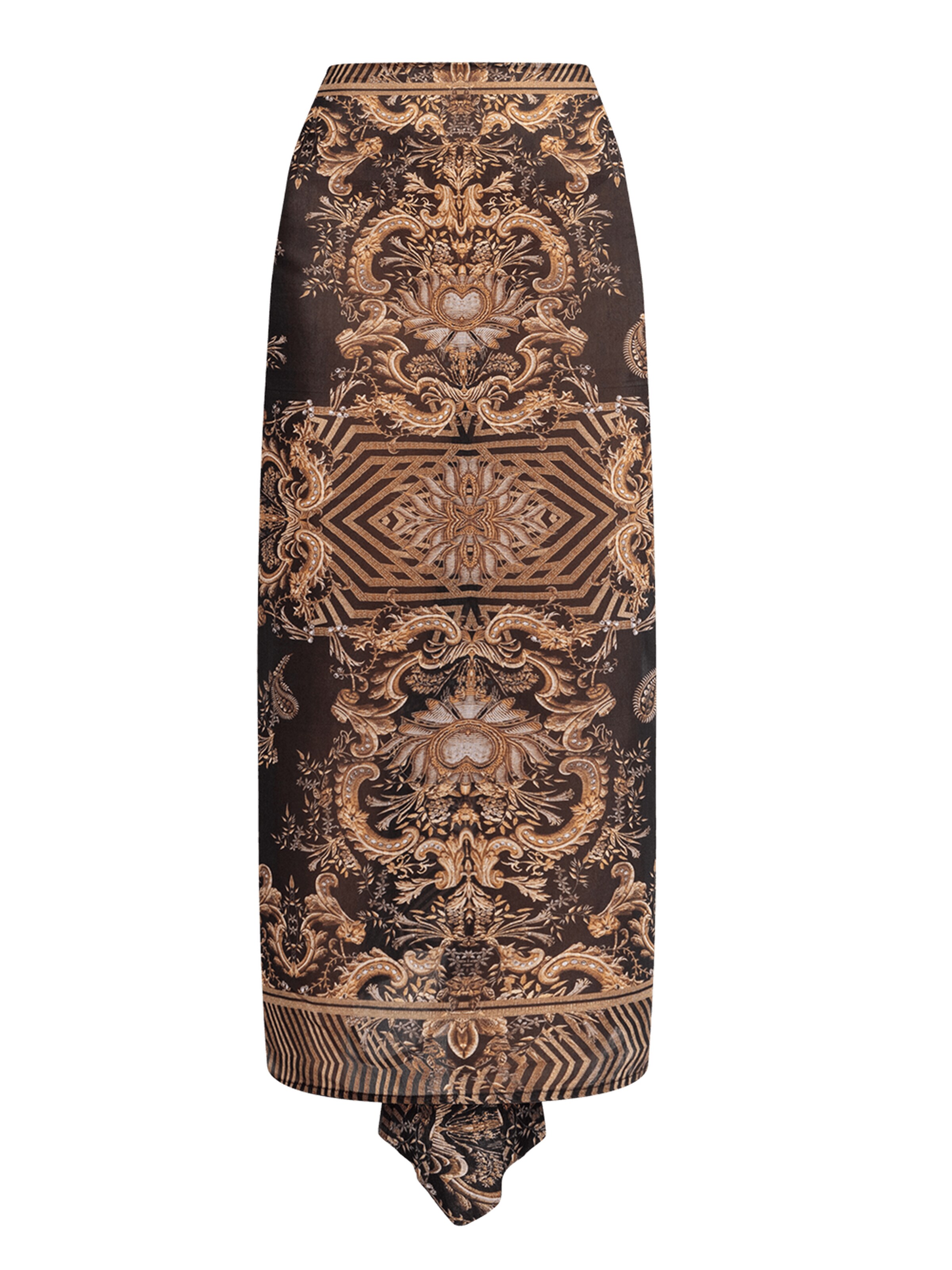 JIORO Strandkleid 'Golden Stripes'‌‌‌‌‌‌ in Mischfarben