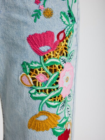 IT'S BASIC Regular Jeans 'STRAIGHT LOW RISE  JEANS' in Blauw