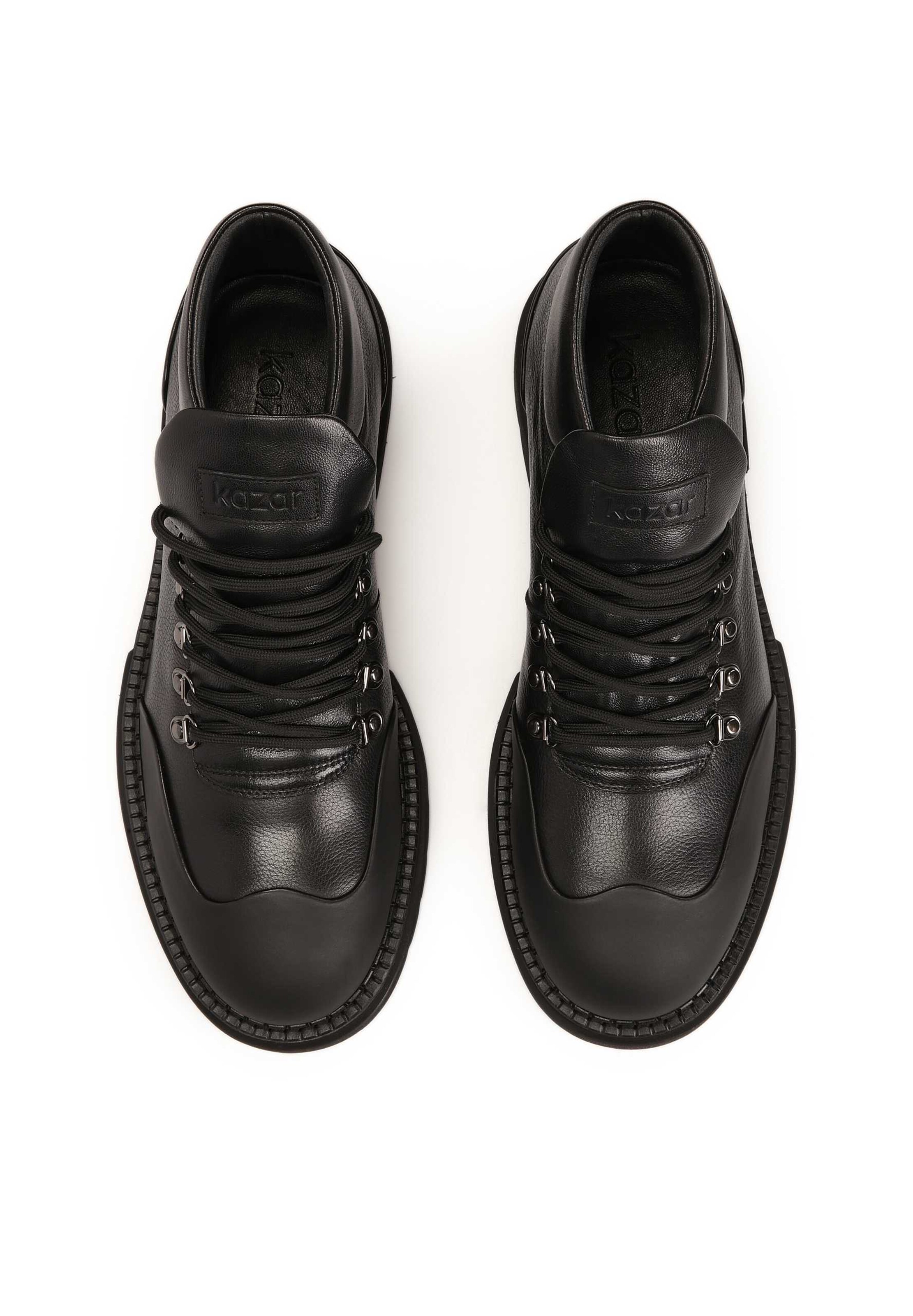 Bottines à lacets Kazar en noir