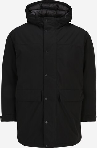 Veste d’hiver 'CHAMP' Jack & Jones Plus en noir : devant