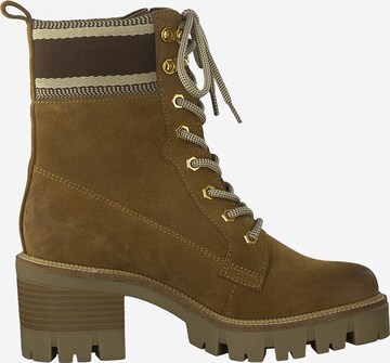 TAMARIS Lace-Up Ankle Boots in Brown