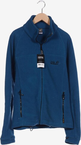 JACK WOLFSKIN Sweatshirt & Zip-Up Hoodie in M in Blue: front