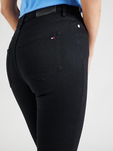 TOMMY HILFIGER Slimfit Jeans in Schwarz