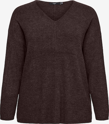 Vero Moda Curve Sweater 'VMCLEFILE' in Brown: front