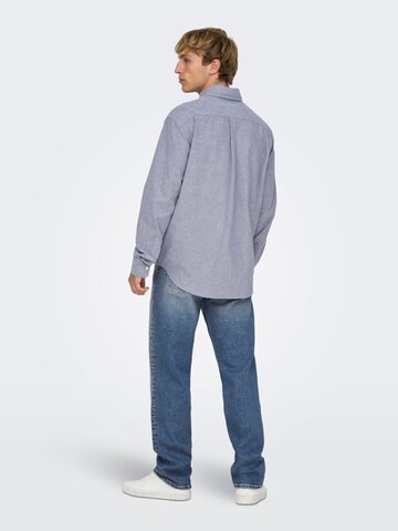 Only & Sons Baggy Jeans 'Edge' in Blue