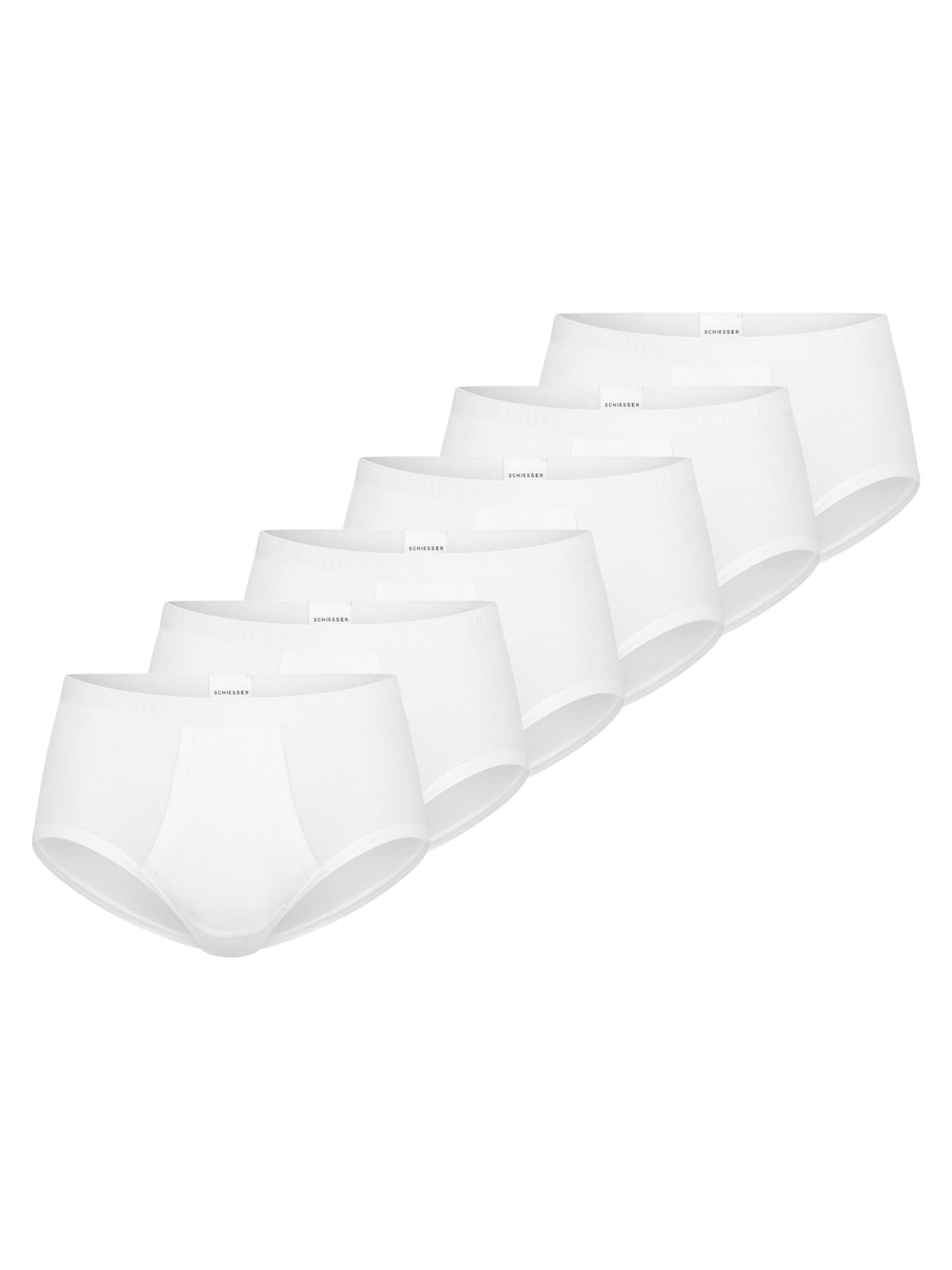 SCHIESSER Slip 'Original Classics Feinripp' in Wit: voorkant