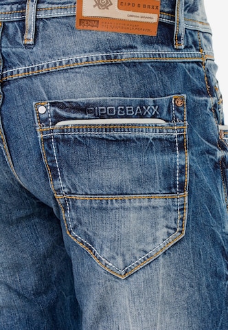 CIPO & BAXX Slimfit Jeans 'Crossroads' in Blauw