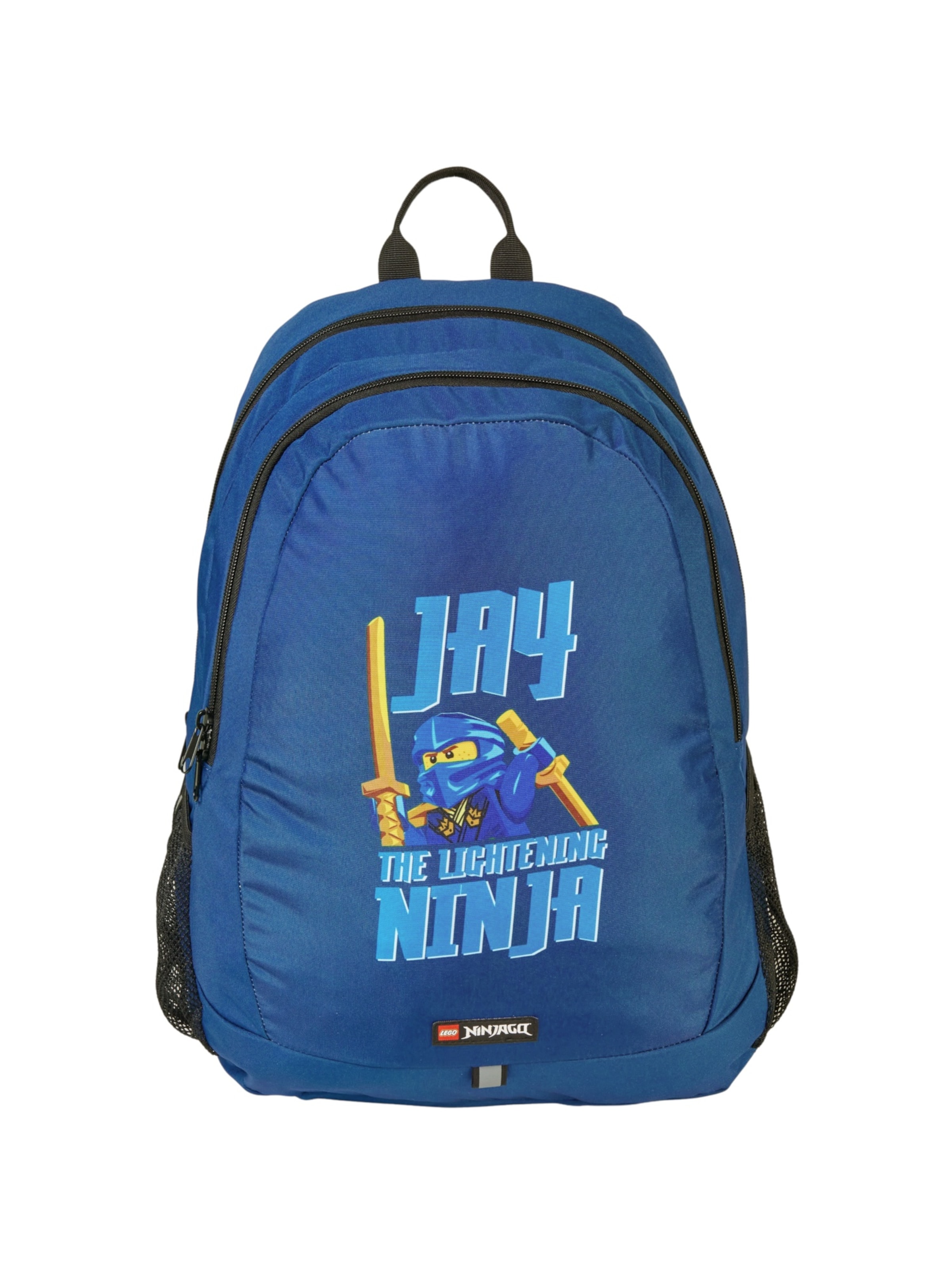 LEGO Rucksack 'Ninjago School'‌ in Blau: Vorderseite