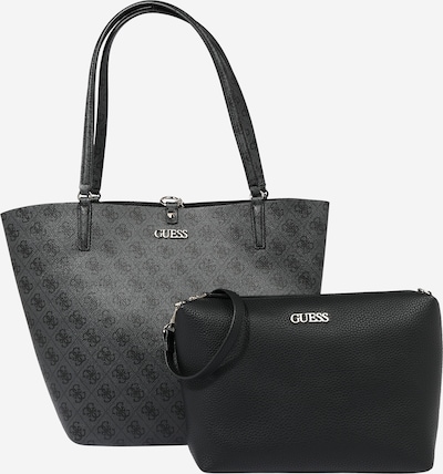GUESS Μεγάλη τσάντα 'ALBY' σε γκρι / μαύρο, Άποψη προϊόντος