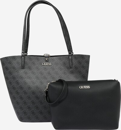 GUESS Cabas 'ALBY' en gris / noir, Vue avec produit