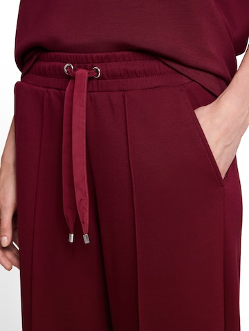 TOM TAILOR Wide leg Broek in Rood