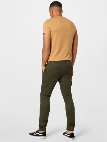 Coupe slim Pantalon cargo Denim Project en vert