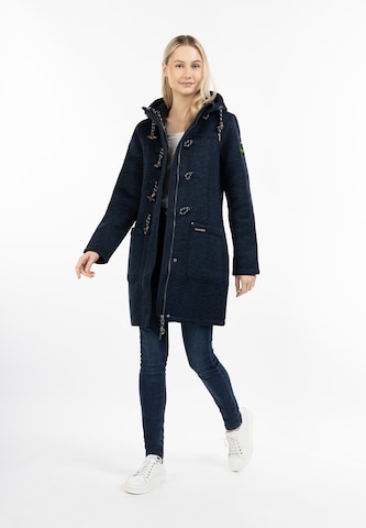 Schmuddelwedda Between-Seasons Coat in Blue