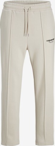 JACK & JONES Regular Pleat-Front Pants 'Kane' in Beige: front