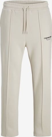 JACK & JONES Bandplooibroek 'Kane' in Beige: voorkant