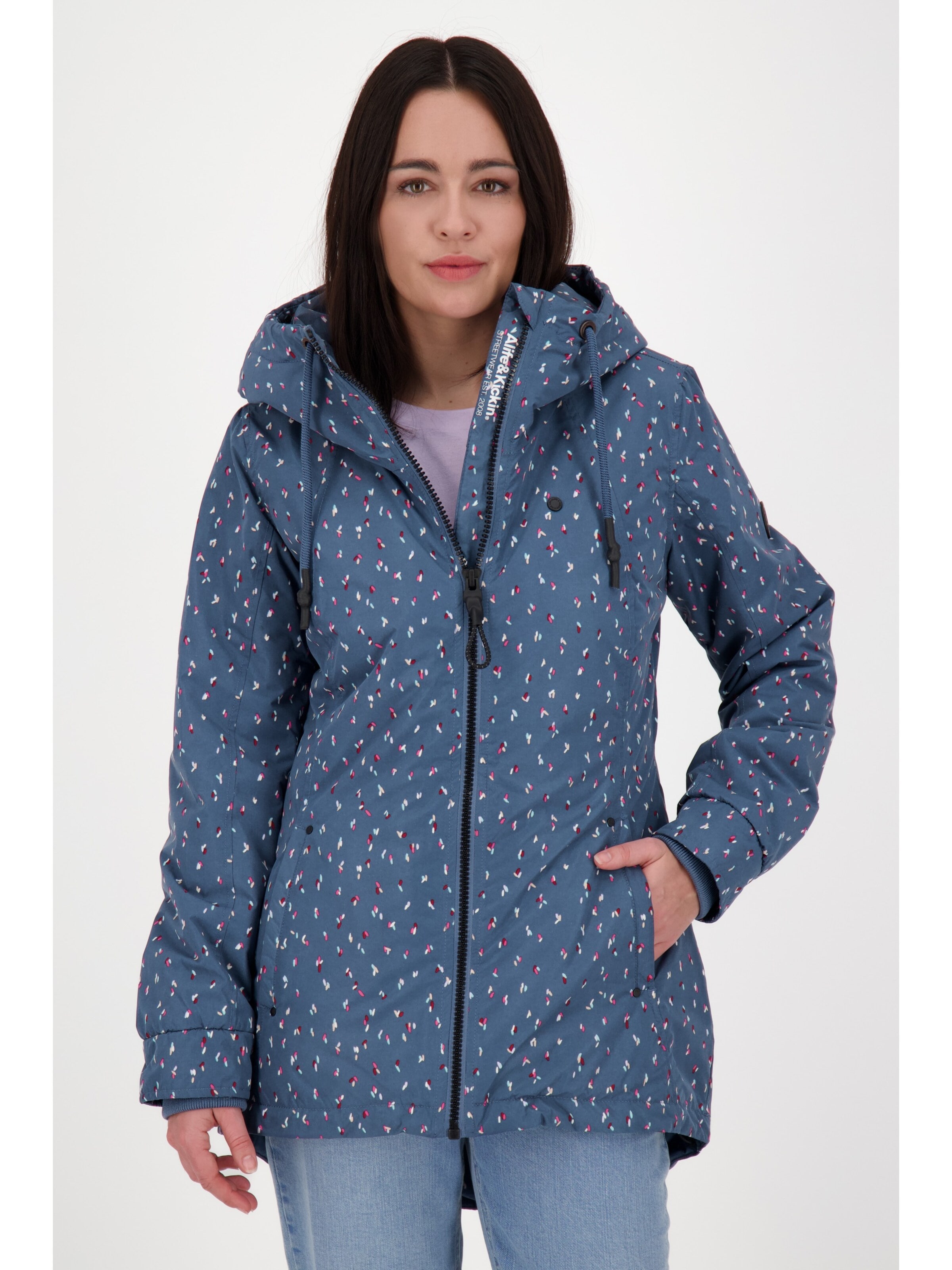 alife & kickin Übergangsjacke 'LilouAK'‌ in S in nachtblau, Produktansicht