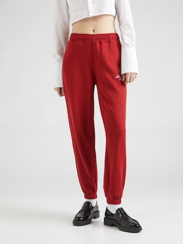 Abercrombie & Fitch Zwężany krój Spodnie ' SUNDAY' w kolorze czerwony: przód