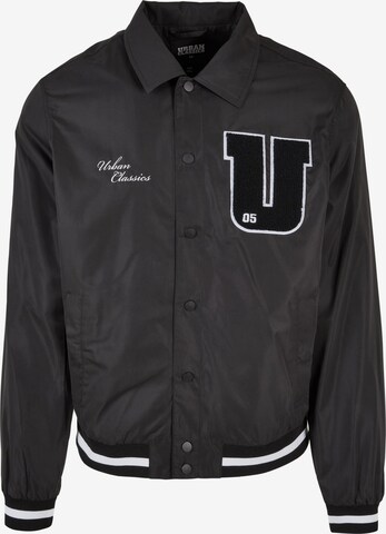 Urban Classics Between-Season Jacket in Black: front