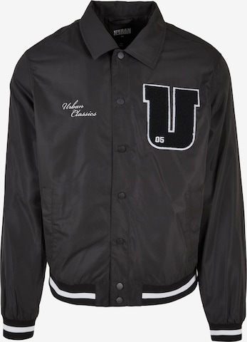 Urban Classics Between-season jacket in Black: front