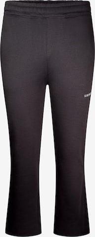 évasé Pantalon SikSilk en noir : devant