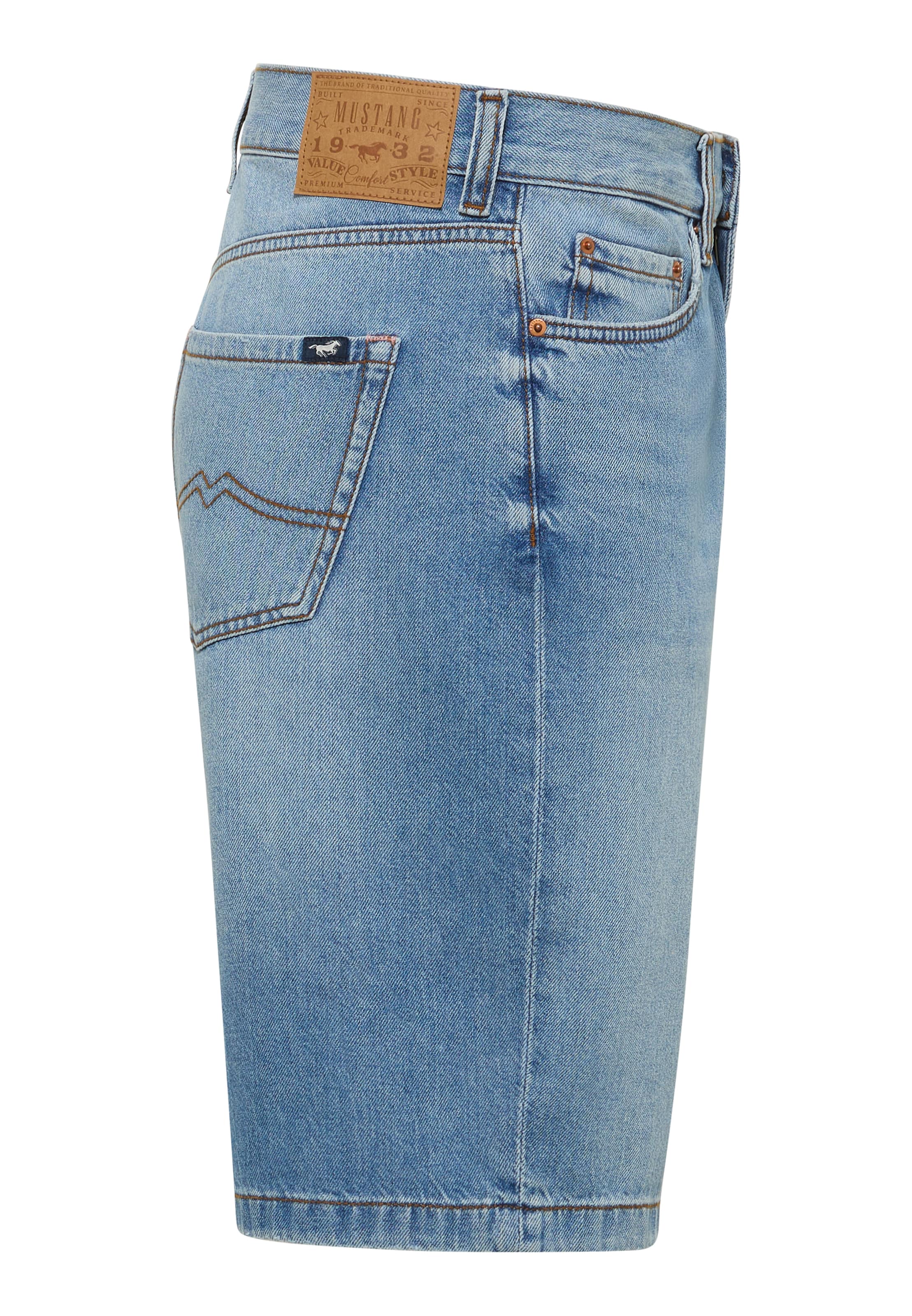 MUSTANG Loosefit Jeans in Blau