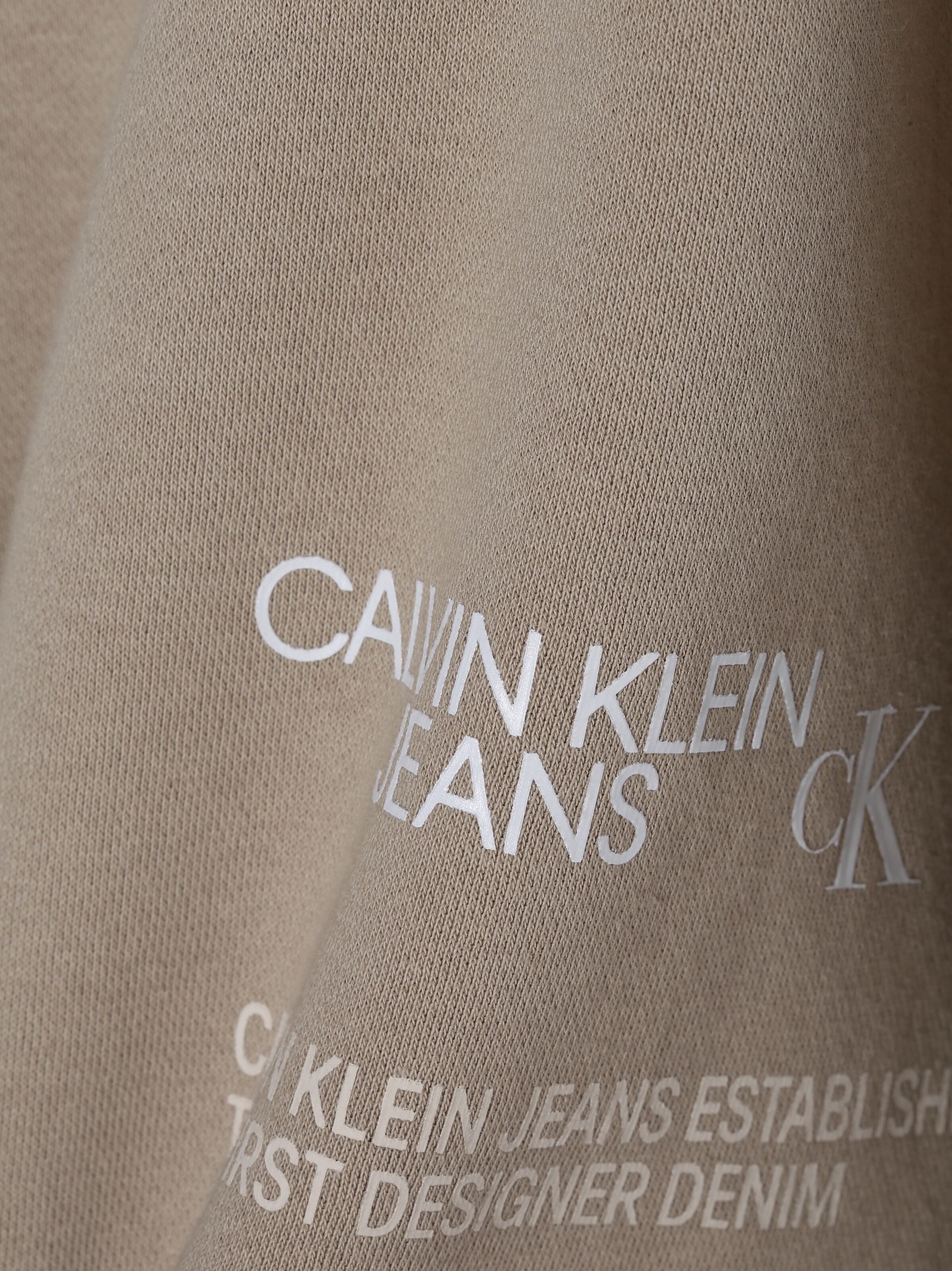 Sweats Sweat-shirt Calvin Klein Jeans en Camel 