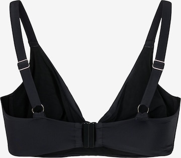 Swim by Zizzi Bustier Bikini felső 'Nathalie' - fekete