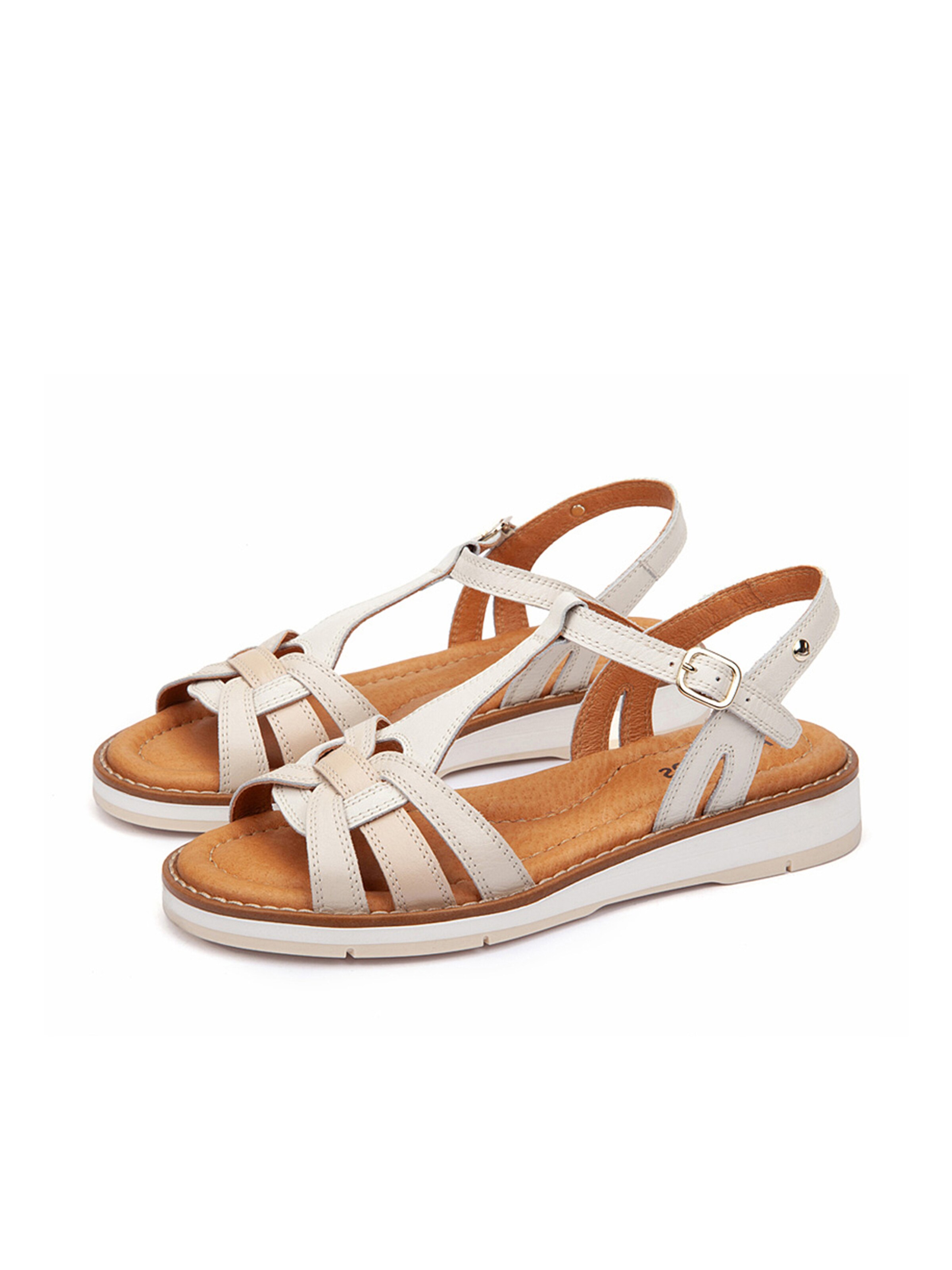 Sandales à lanières 'Roquetas' PIKOLINOS en blanc