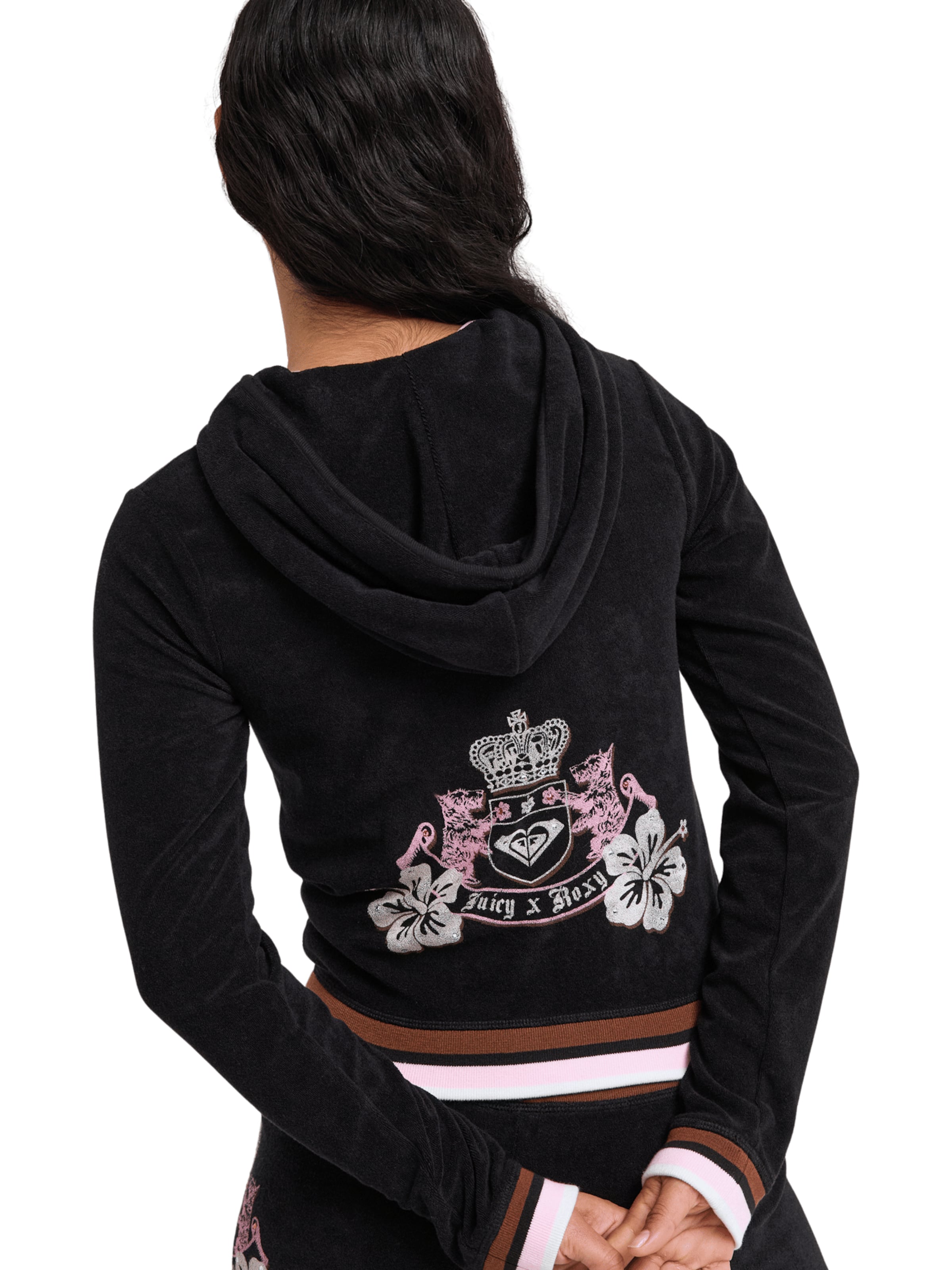 ROXY Strickjacke 'Roxy X Juicy Couture' in Grau