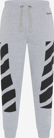 UNCLE SAM Tapered Pants in Grey: front