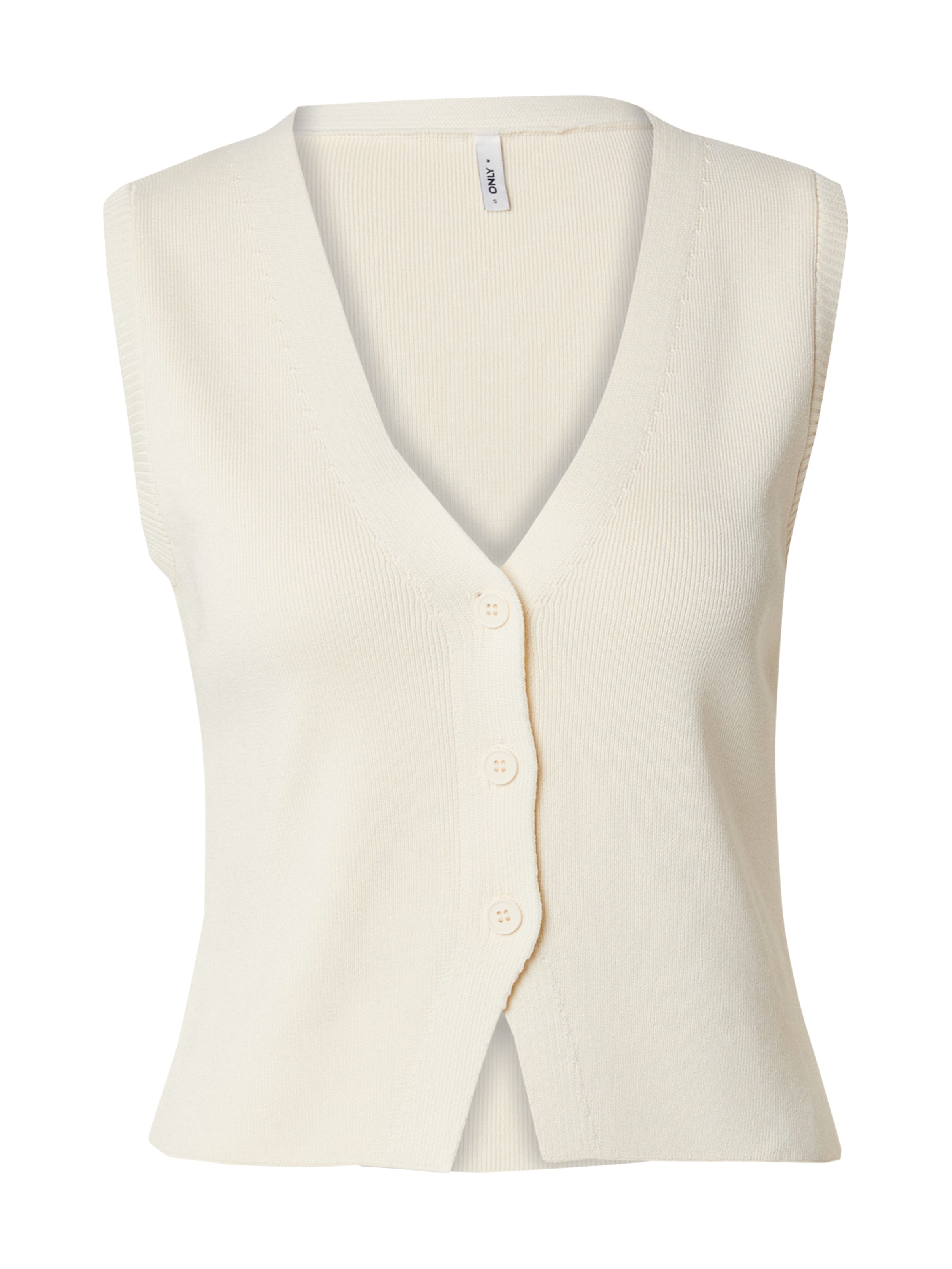 ONLY Strickweste 'ONLALICE' in ecru, Produktansicht