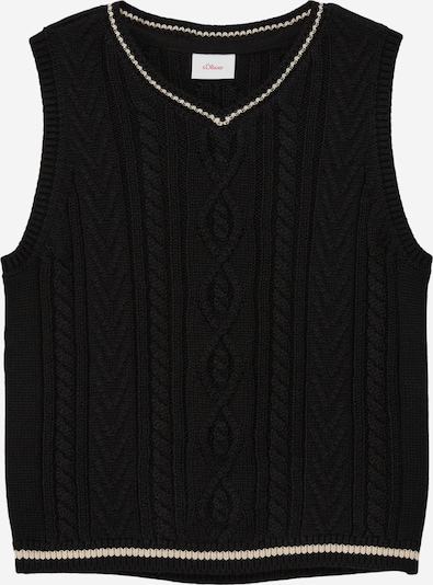 s.Oliver Sweater in Black / White, Item view