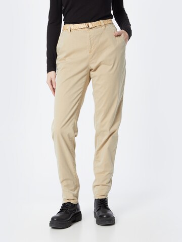 ESPRIT Regular Broek in Beige: voorkant